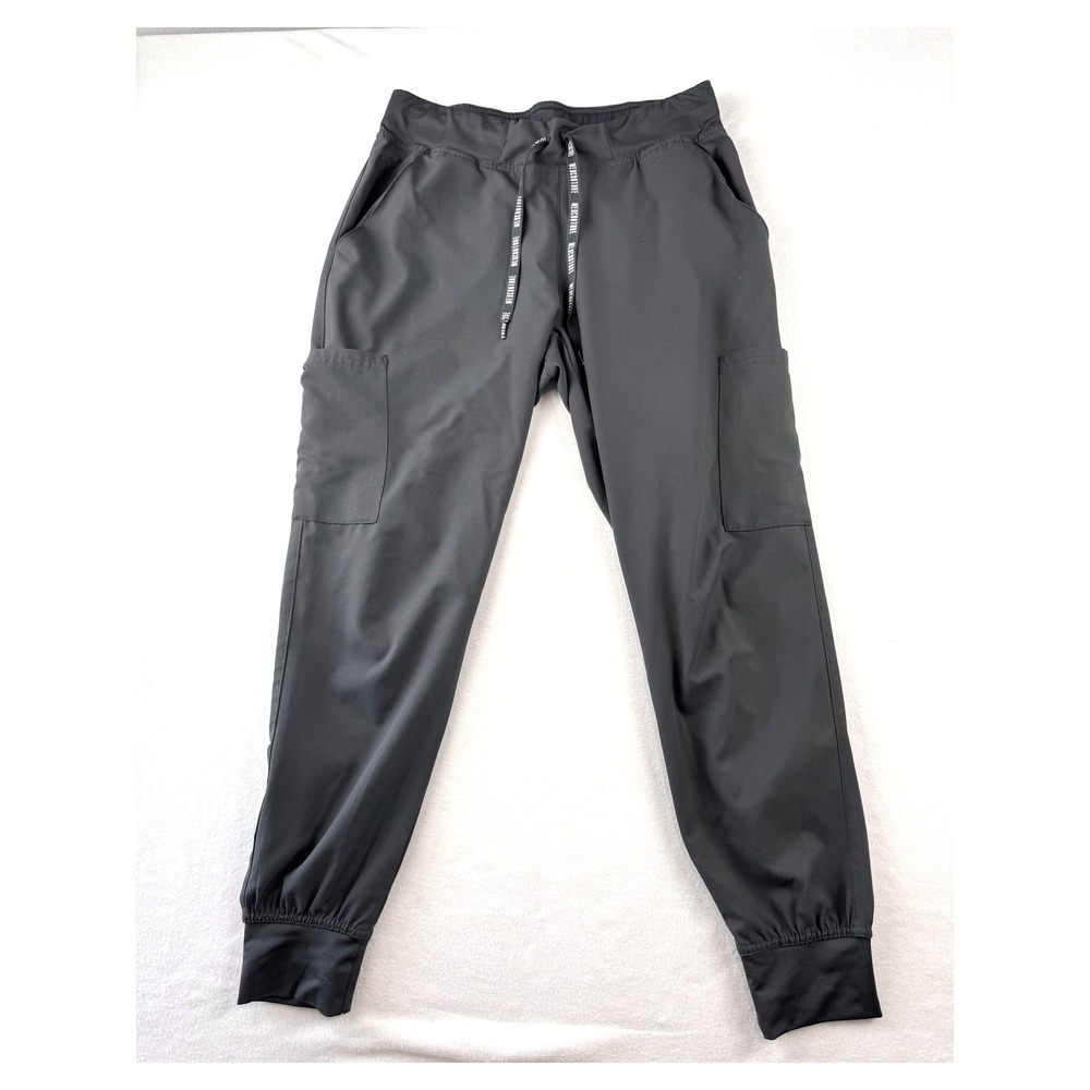 MedCouture Insight Womens Scrub Jogger Pants Size M Black Cargo Stretch Nurse